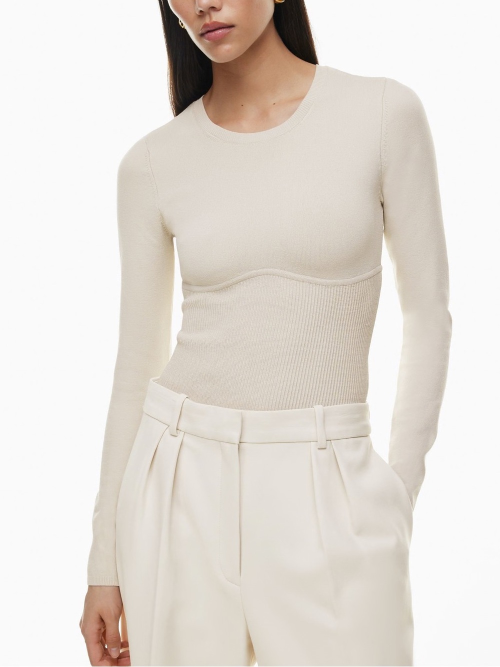 Aritzia Babaton Sculpt Knit Empire Compression Top